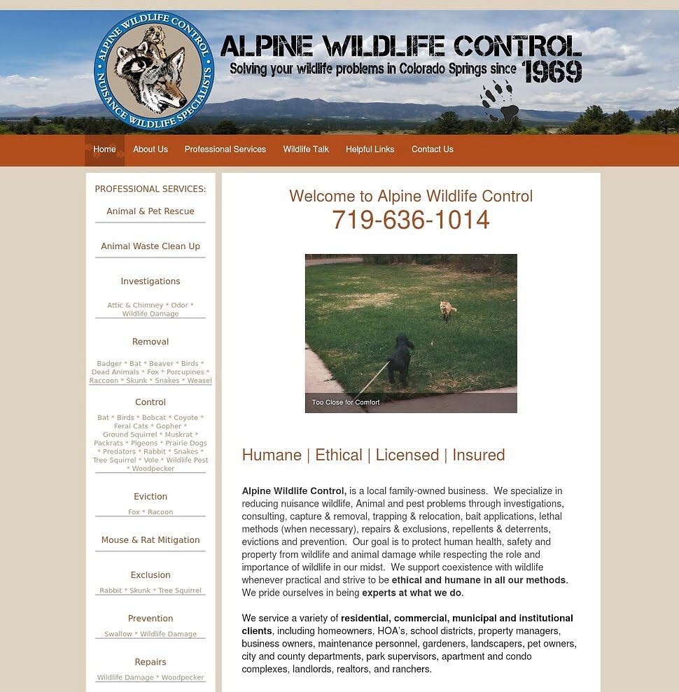 Colorado Springs Wildlife Control