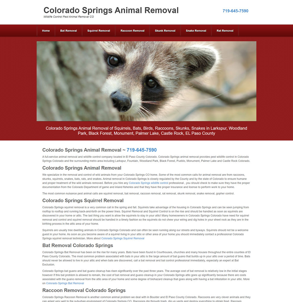 Colorado Springs Wildlife Control