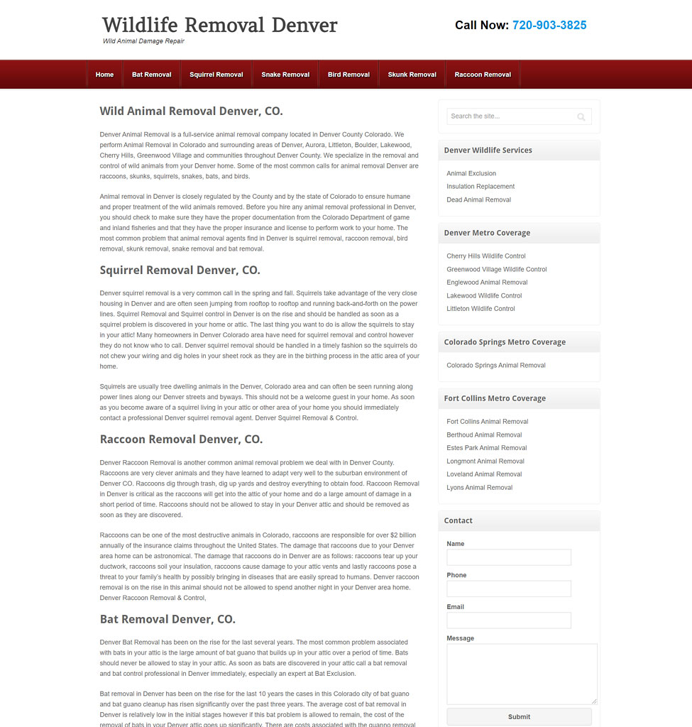 Denver Wildlife Control