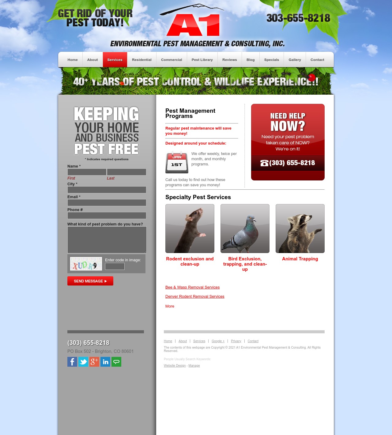 Arvada Wildlife Control